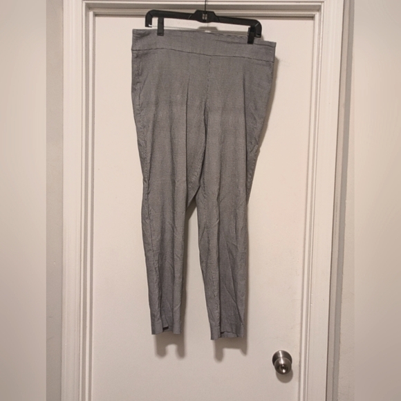 Houndstooth Black & White Trousers Pants - Picture 1 of 4